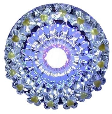 China Modern Decorative 180mm LED Crystal Spot Light Glass Lamp Modern Decorative Colors for sale