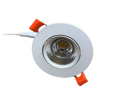 China Modern Supermarket Lighting COB Round Dimmable Small Surface Mounted Indoor Recessed LED Downlight 7w Led Down Lights for sale