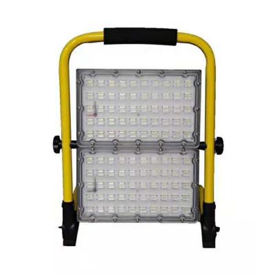 China Bright Outdoor Flood Light Or Emergency Lighting Portable White Rechargeable Led Floodlight 100W 6000K for sale