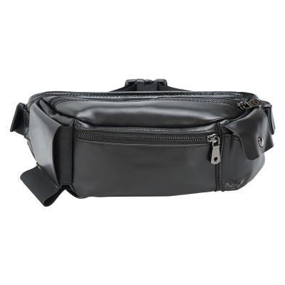 China New Arravil Water Proof Fashion TIDING Napa Fanny Pack Waist Pouch Bag Black Leather Black Leather Waist Bag for sale