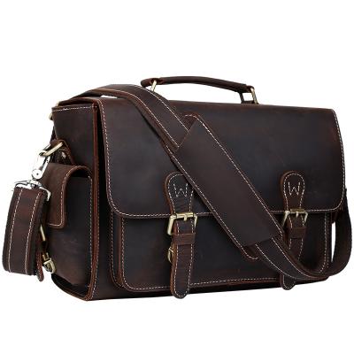 China High Quality Tiding Vintage Style Genuine Leather Camera Messenger Dslr Bag Genuine Leather Camera Bag for sale