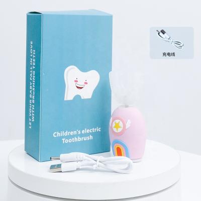 China ABS+ Silicone Hotsales Rechargeable OEM Sonic Kids U Shaped Electric Toothbrush for sale