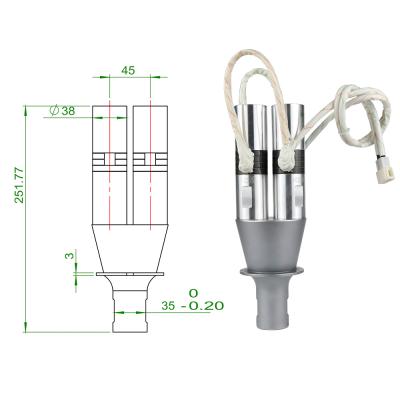 China Factory High Quality Portable 20k Transducer Ultrasonic Transducer and Vibration Thruster Welding Ultrasonic Thruster for sale