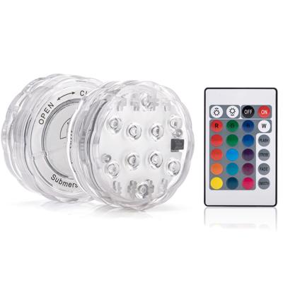 China Wedding Remote Control Light Home Bath Dimmable Decorative Vase Submersible Led Light Waterproof Light for sale