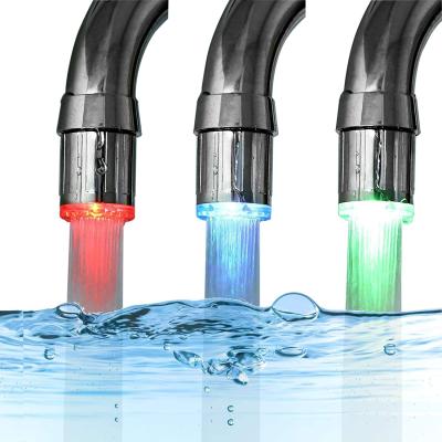 China Hot Sales New Designer 7 Colors Sense LED Faucets LED Flashlight Faucet Led Faucet Hot Colorful Led Faucet Changing Color Faucet Light for sale