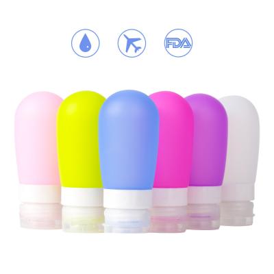 China Travel Accessories Novelty Portable Silicone Travel Bottles 1pc 38ml 60ml 80ml Silicone Portable Refillable Bottle Empty Travel Packing Press For Lotion S for sale