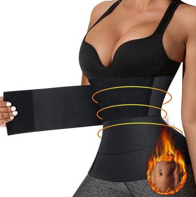 China Breathable Belly Wrap Belly Waist Trainer Waist Trimmer Bandage Belt Slimming Body Shaper For Women for sale