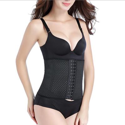 China Lady Adjustable Adjustable Waist Support Belt Latex Hooks Body Shaper Girdle Slimming Belt Waist Trainer for sale