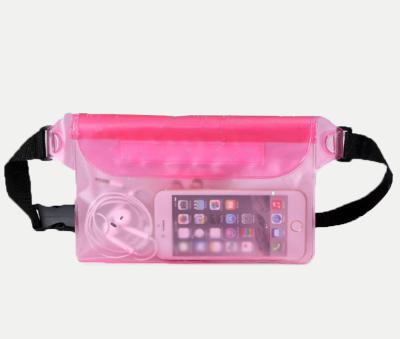 China 2022 Hot Selling Waterproof Amazon PVC Adjustable Clear Waist Fanny Pack Waist Bag Waterproof Protector Phone for sale