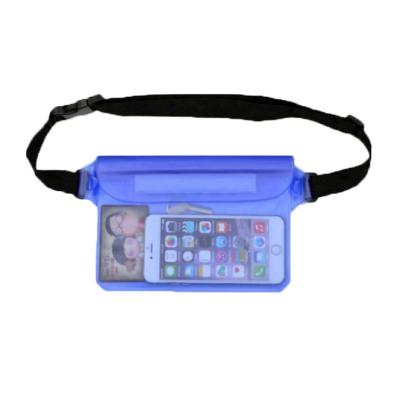 China Hot Selling Waterproof Protective Phone Fanny Pack Adjustable Waist Bag PVC Clear PVC Amazon Belt for sale