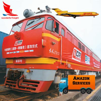 China Canton China Railway Freight Forwarder Transport ddp Cargo To Germany France Belgium Train Shipping for sale