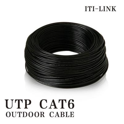 Cina UTP ad alta velocità CAT6 Cable Network Cable 23AWG Solid Outdoor PE Filling Glue in vendita