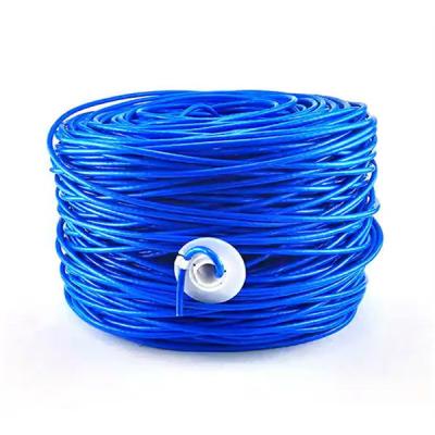 Cina 500 piedi CAT 6 cavo Ethernet 250MHz 23AWG 4 coppie Cavo di rete blu in vendita