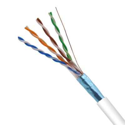 China Network Cat5e FTP LSZH 24AWG Bare Solid Copper High Speed Lan Cable 1000FT for sale