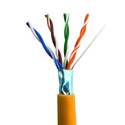 China Cat5e FTP LSZH Network Cable 0.50mm 100% Copper Orange 1000FT for sale