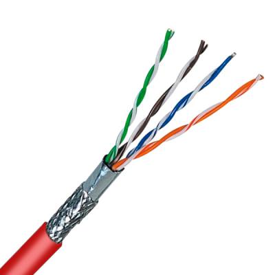 China Rode LSZH-kabel 24AWG SFTP CAT5E-kabel 100MHz 100% koper afgeschermd 1000FT Te koop