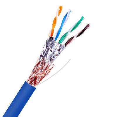 China SFTP Cat5e 24AWG Uitbreiding tot 350Hz 1000ft Blauwe PVC Jacket Cable Pass Fluke Te koop