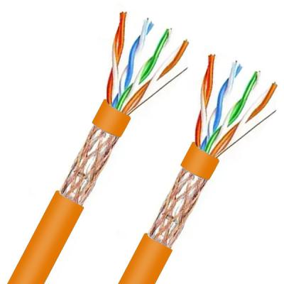 China Oranje Cat5e SFTP CAT 5E 1000FT LSZH 24AWG Ethernet kabel Uitbreiden tot 350Hz Te koop