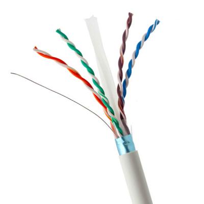 China Weißes FTP CAT6-Kabel LSZH Jacket Netzwerkkabel 23AWG 1000FT für eine sichere Übertragung zu verkaufen