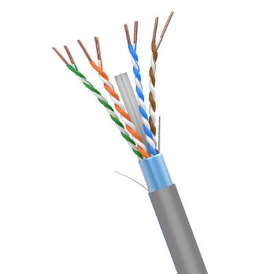 China Cat6 FTP Gray 1000FT LSZH Network Cable 23AWG 250MHz Copper Conductor for sale