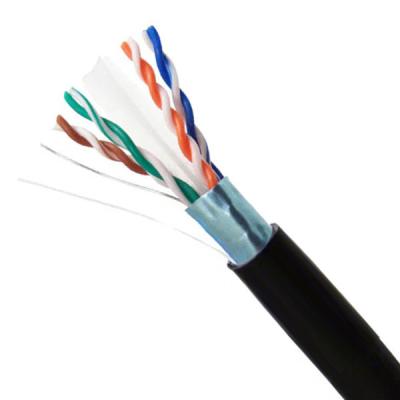 China 1000ft CAT6 FTP Außen PE 0,570mm Massiv Kupfer Netzwerk Lan Kabel zu verkaufen