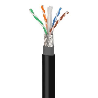 Chine Cable extérieur en PVC+PE SFTP CAT6 1000FT 23AWG en cuivre solide Cable Ethernet haute vitesse à vendre