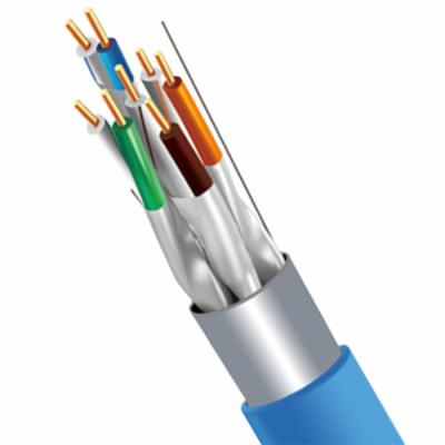 China Blue CAT8 FFTP LSZH 22AWG Copper 40Gbps Cable For Data Transfer 1000ft for sale