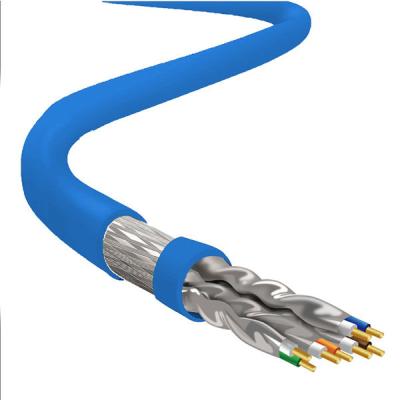 중국 1000Ft CAT8 SFTP 22AWG 블루 PVC 재킷 40Gbps 고속 이더넷 케이블 판매용