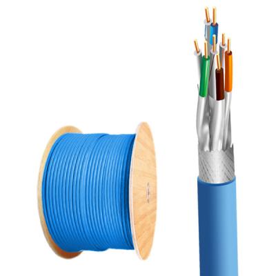 China CAT8 SFTP 22AWG Blau LSZH Jacket Kabel mit 2000 MHz Frequenz und 1000 ft zu verkaufen