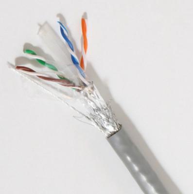 China SFTP Shielding Type Cat 6 Ethernet Cable with Copper Conductor Material LSZH Jacket for sale