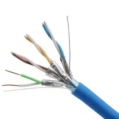 China Wholesale Bulk SFTP CAT6A LSZH Cable 23AWG 500ft Blue Jacket 550MHz High Speed Networking for sale
