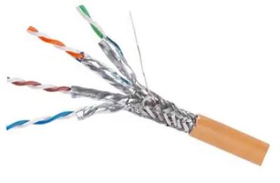 China Wholesale Bulk CAT6A SFTP 23AWG PVC Yellow Jacket Cable 550MHz 10Gbps  Network Cable for sale