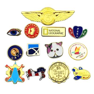 China Europe Enamel Pin Custom Anime Metal Hard Lapel Pin Badge With Back Card Plating Color Enamel Badge Pin for sale