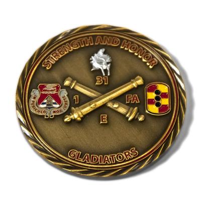 China Europe direct factory cheap custom metal brass gold and nickel plated custom souvenir 3D challenge coins for promotion for sale