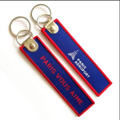 China HOT Custom Rack Key AIRBUS AIRCRAFT CREW Embroidered Key Chain for sale