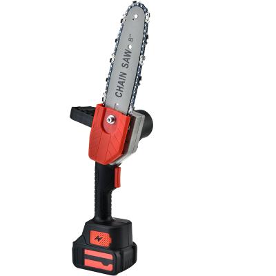 China 21v Anti-skid Electric Chainsaw 8inch Electric Mini Chain Saw With Battery for sale