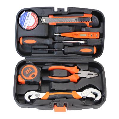 China Household Tool Kit Professional Household Hardware 9pcs Multi Complete Rotary Tool Box Set for sale