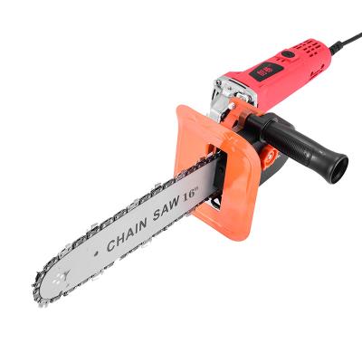 China Family Garden Chainsaw Anti-Skid Tree Cutting Saw 16inch Electric Handheld Electric Stainless Steel Chainsaw Wood Cutter Machine for sale