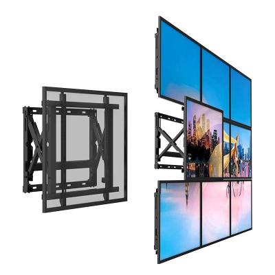 China SPCC TV Wall Mount Sprin Frames Slim Micro-adjust LCD Video Display Wall Mount Frames Screen Splice for sale