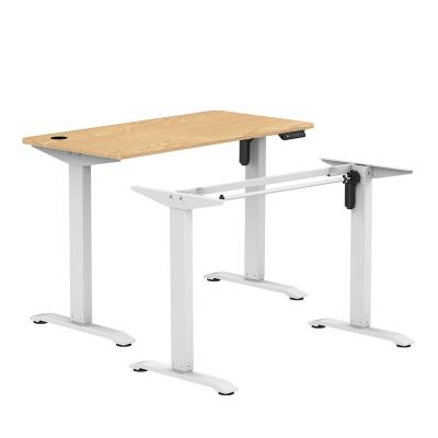 China Adjustable (height) Cheap Office Height Adjustable Desk Metal Working Single Motor Table Base Electric Desk Sit Standing Desk Frame for sale