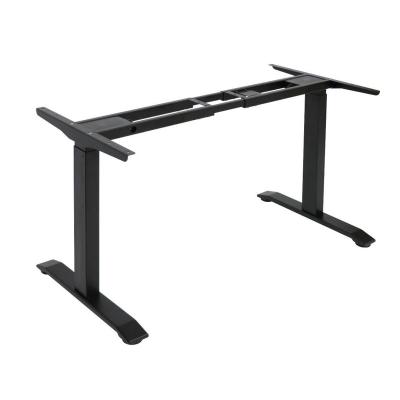 China Double Motor Electric Adjustable Standing Table Height Adjustable Sit Stand Desk Luxury Office Furniture for sale