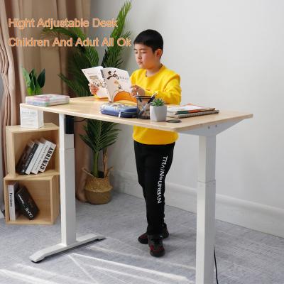 China Modern (Height) Adjustable Ergonomic Desk Table 1800 Ergonomic Standing Legs Stand Computer Motor Desk Single View With Lift Mechanism for sale