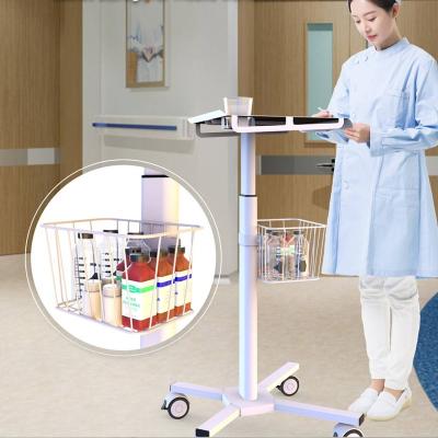 China Commercial Furniture/Mobile Height Furniture Car Computer Touch Screen Trolley Base Hospital Nursing Cart Screen Stand Medical Adjustable Medical Cart Hospital for sale