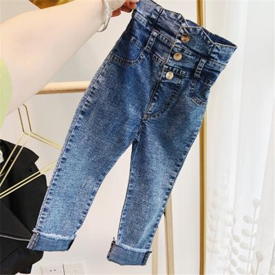 China Size 3 to 9 Kids Clothing Girls Jeans Girls Viable High Jeans Pants New Style Kids Fashion Panties for sale