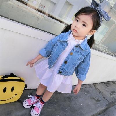 China New Viable Children's Boy's Denim Jacket Spring And Autumn Baby Girl Denim Jacket Coat for sale