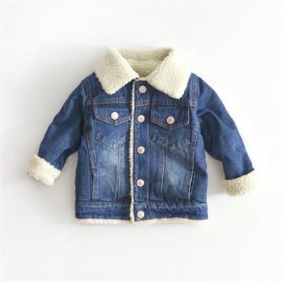 China Viable Casual Tops Kids Jeans Coat Baby Outwear Kids Denim Jacket Cotton Denim Jacket for sale