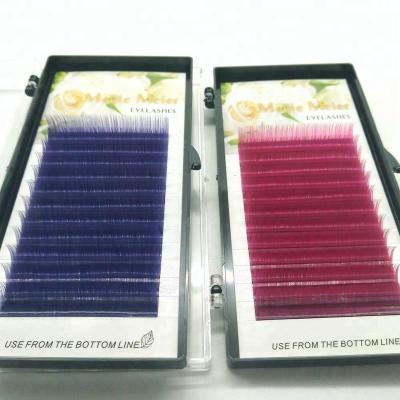 China Waterproof All Size JBCD Loop Eyelash Extension Eyebrow Extension 0.07 Colorful Eyelash Individual for sale