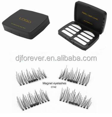 China Single Magnet Lash Magnetic Eyelashes Long Lasting Natural Half Eyelash /Double Magnet Eye Lashes for sale