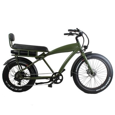 China 2021 Standard Hot Sale Retro Fat Electric Bike New Design , Bicicleta Electrica Cruiser for sale