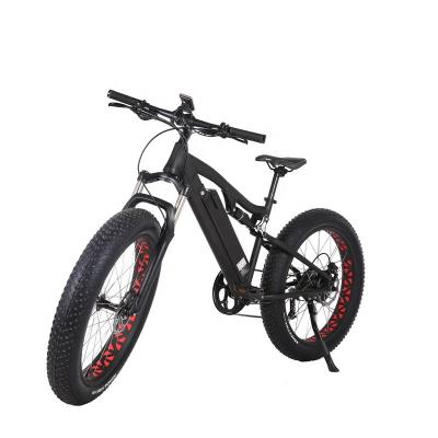 China 26 Inch Off Road Suspension Electric Bicycle Fat Tire E Tire Standard Customized Retro Bike MTB 500W 1000W for sale